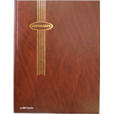 Supersafe - Stockbook - 32 Black Pages - Brown