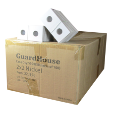 Guardhouse - 2x2 Nickel - 100/Bundle Paper Holder Guardhouse - 2x2 Nickel - 100/Bundle Paper Holder