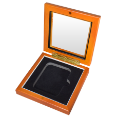 Guardhouse -Glass Top Wood Box - 1 Single Slab