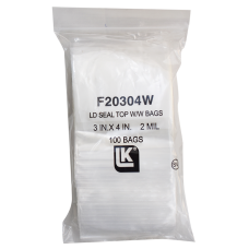 Zip Lock Bag - Write On - 3x4