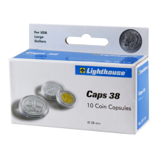 Lighthouse - 38mm - Coin Capsules - Pack of 10