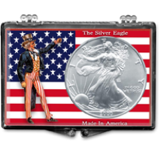 Edgar Marcus - American Silver Eagle - Uncle Sam with US Flag Edgar Marcus - American Silver Eagle - Uncle Sam with US Flag