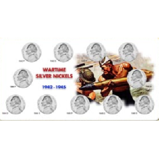 Wartime Silver Nickel Set Holder - Board & Vinyl Sleeve - Edgar Marcus