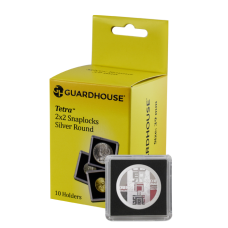 Guardhouse - 2x2 Silver Round Tetra Snaplock - 10 Pack Guardhouse - 2x2 Silver Round Tetra Snaplock - 10 Pack
