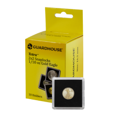Guardhouse - 2x2 1/10th oz Eagle Tetra Snaplock - 10 Pack Guardhouse - 2x2 1/10th oz Eagle Tetra Snaplock - 10 Pack