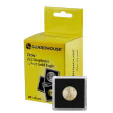 Guardhouse - 2x2 1/4 oz Eagle Tetra Snaplock - 10 Pack Guardhouse - 2x2 1/4 oz Eagle Tetra Snaplock - 10 Pack