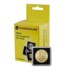 Guardhouse - 2x2 $20 Gold Tetra Snaplock - 10 Pack Guardhouse - 2x2 $20 Gold Tetra Snaplock - 10 Pack