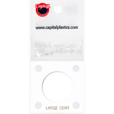 Capital Plastics - Large Cent 29mm #144 - White