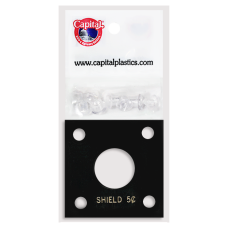 Capital Plastics - Shield Nickel #144 - Black