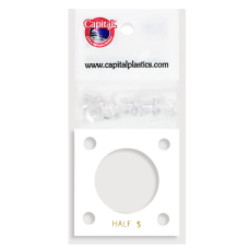 Capital Plastics - Half Dollar #144 - White Capital Plastics - Half Dollar #144 - White