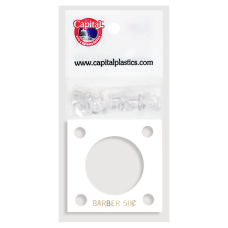 Capital Plastics - Barber Half #144 - White Capital Plastics - Barber Half #144 - White