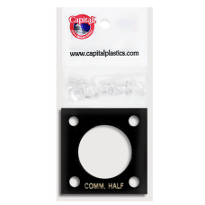 Capital Plastics - Commemorative Half #144 - Black Capital Plastics - Commemorative Half #144 - Black