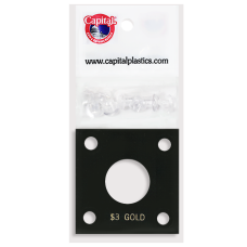 Capital Plastics - $3 Gold #144 - Black