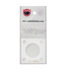 Capital Plastics - 1 oz Maple Leaf #144 - White
