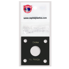Capital Plastics - 1/10 oz China Panda #144 - Black