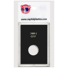 Capital Plastics - 1909 S VDB Cent - 2x3 Snaplock - Black