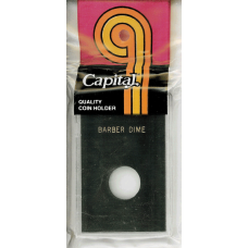 Capital Plastics - Barber Dime - 2x3 Snaplock - Black Capital Plastics - Barber Dime - 2x3 Snaplock - Black
