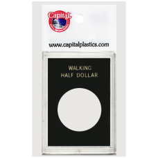 Capital Plastics - Walking Half Dollar - 2x3 Snaplock - Black