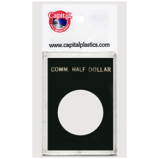 Capital Plastics - Comm. Half Dollar - 2x3 Snaplock - Black