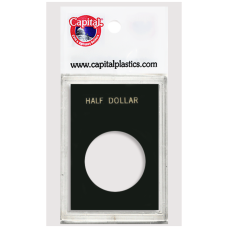 Capital Plastics - Liberty Half Dollar - 2x3 Snaplock - Black