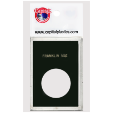 Capital Plastics - Franklin Half Dollar - 2x3 Snaplock - Black