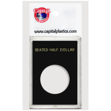 Capital Plastics - Seated Half Dollar - 2x3 Snaplock - Black