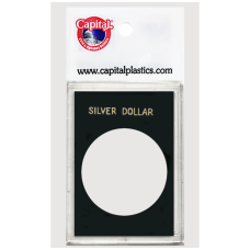 Capital Plastics - Silver Dollar - 2x3 Snaplock - Black