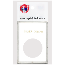 Capital Plastics - Silver Dollar - 2x3 Snaplock - White