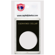 Capital Plastics - Eisenhower Dollar - 2x3 Snaplock - Black