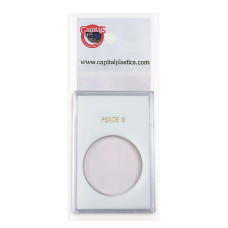 Capital Plastics - Peace Dollar - 2x3 Snaplock - White