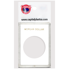 Capital Plastics - Morgan Dollar - 2x3 Snaplock - White