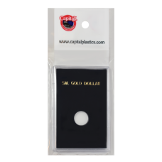 Capital Plastics - Sm. Gold $ Type 1 - 2x3 Snaplock - Black