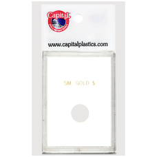 Capital Plastics - Sm. Gold $ Type 1 - 2x3 Snaplock - White