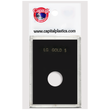 Capital Plastics - Lg. Gold $ Type 2&3 - 2x3 Snaplock - Black
