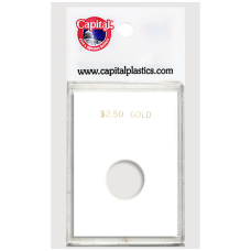 Capital Plastics - $2.50 Gold - 2x3 Snaplock - White