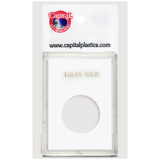 Capital Plastics - $10.00 Gold - 2x3 Snaplock - White