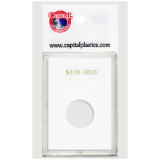Capital Plastics - $3.00 Gold - 2x3 Snaplock - White