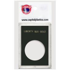 Capital Plastics - Liberty $20.00 Gold - 2x3 Snaplock - Black