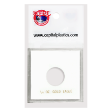 Capital Plastics - 1/4 oz Eagle (AGE) - 2x3 Snaplock - White