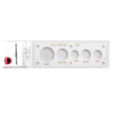 Capital Plastics - U.S. Proof Set - Printed Half-Cent - White Capital Plastics - U.S. Proof Set - Printed Half-Cent - White