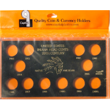 Capital Plastics - Indian Cents 20th Century w/ illustration