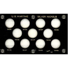 Capital Plastics - Wartime Nickel Set 1942-1945 - Black Capital Plastics - Wartime Nickel Set 1942-1945 - Black