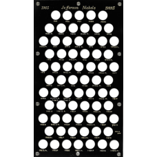 Capital Plastics - Jefferson Nickels 1965-1989 - Black Capital Plastics - Jefferson Nickels 1965-1989 - Black