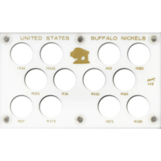 Capital Plastics - Buffalo Nickels 1934-1938 - White Capital Plastics - Buffalo Nickels 1934-1938 - White