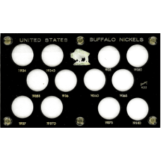 Capital Plastics - Buffalo Nickels 1934-1938 - Black Capital Plastics - Buffalo Nickels 1934-1938 - Black
