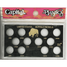 Capital Plastics - U.S. Buffalo Nickels 1934-1938D #4914 Capital Plastics - U.S. Buffalo Nickels 1934-1938D #4914