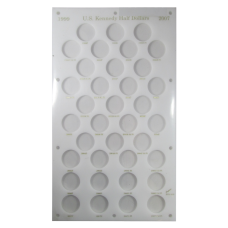Capital Plastics - US Kennedy Half Dollars 1999-2007 - White Capital Plastics - US Kennedy Half Dollars 1999-2007 - White