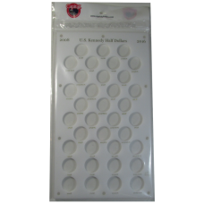 Capital Plastics - US Kennedy Half Dollars 2008-2016 - White Capital Plastics - US Kennedy Half Dollars 2008-2016 - White