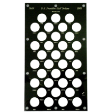 Capital Plastics - Franklin Half Dollars 1948-1963D - Black Capital Plastics - Franklin Half Dollars 1948-1963D - Black