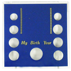 Capital Plastics - My Birth Year (.5, 5 quarters, .10, .05, .01)